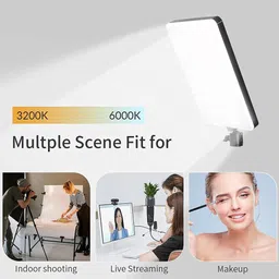 IMAGINEA MM-240 Camera Light, 11 inch Upgraded Professional Video Soft Light Panel 3400 lx Camera LED Light image 4