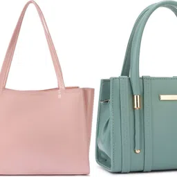 trendycraft Women Pink, Green Shoulder Bag image 1