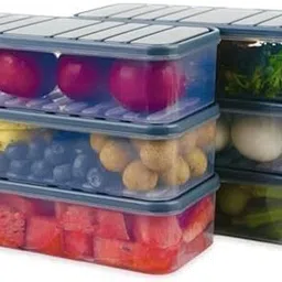 strogal Plastic Fridge Container - 1200 ml image 2