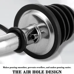 serplex Oil Bottle Cap Dispenser Set of 6 Leak Proof Pourer for Kitchen Use Stainless Steel Bottle Stopper image 4