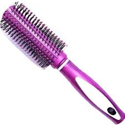 raj Round Hair Brush,Rolling Hair Brush/Comb/Combs/Kangi,Purple Color - Pack Of 1-picture-22