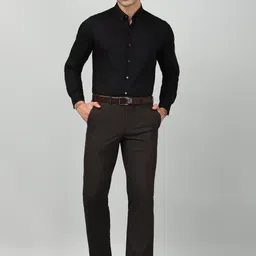 arrow Men Slim Fit Solid Button Down Collar Formal Shirt image 2