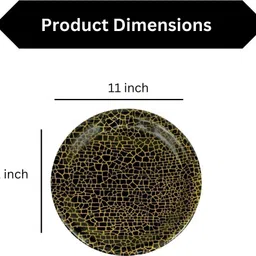 Pack of 4 Melamin Heavy Melamine Plate Dinner Set Pack of 4 Golden Line Design Unbreakable Plates Dinner Set-image-25