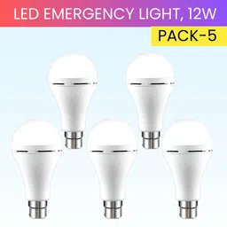 sacro 12W Rechargeable Inverter LED Bulb with Upto 4H.Power Cut Lighting Pack of_5Z483 4 hrs Bulb Emergency Light-picture-28