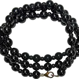 aldomin Magnetic Bead & Hematite Bead B.P. Mala Magnetic Mala 8 MM image 1