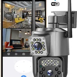 Bzrqx Wireless PTZ Security Camera with AI Motion Detection & 360° Rotation Security Camera-picture-11
