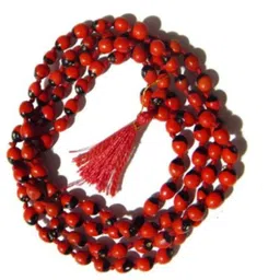 salasar Red Mala Natural 108+1 Beads Spiritual and Religious Use Stone Chain-picture-22