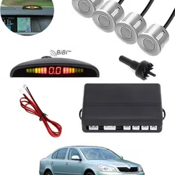 peeps store Universal 4 Silver Reverse Parking Sensor-PS25N949 Universal 4 Silver Reverse Parking Sensor-PS25N949 Parking Sensor-picture-36