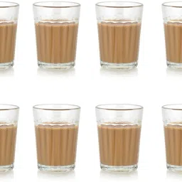 (Pack of 8) Tea Milk Juice Coffee Glass Cups For Modular Kitchen, Teastalls & Gifts 100 ML Glass Hot Beverage Glass-image-35