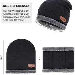 empoison Solid, Woven, Self Design Beanie image 4