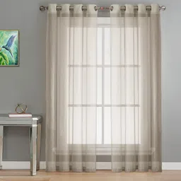 jupon 243.8 cm (8 ft) Long Door Tissue Semi Transparent Curtain (Pack Of 2)-picture-13