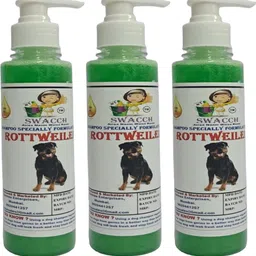 swacch Premium Shampoo For Rottweiler (200ml) (Pack of 3) Conditioning Neem Alovera Dog Shampoo image 2