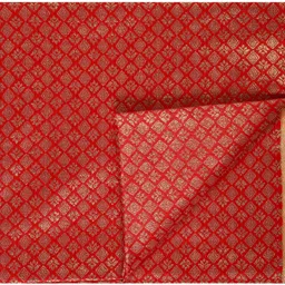 priyakant safawala P_S RED BROCADE 3 METER 1151 Curtain Fabric image 3