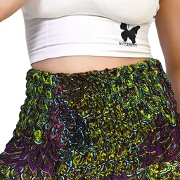fusfus Printed Rayon, Cotton Women Harem Pants image 4