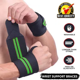 true indian Best Quality Combo of Gym Shaker Bottle With Wrist Band And Hand Gripper For Gym Fitness Accessory Kit Kit image 4