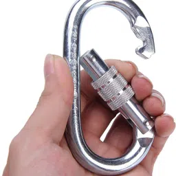 industrial business solution Steel Carabinar 25 KN Locking Carabiner image 2