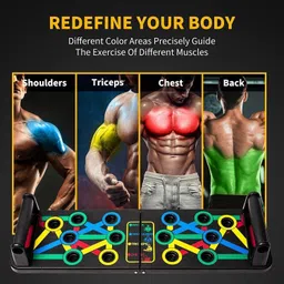 dizosonic 15-in-1 Push Up Board for Men & Women | Multi-Functional Pushup Stand Ab Exerciser image 2