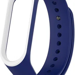 Epaal Dual Color Strap for Mi Band 4 & Mi Band 3 (Blue-Whiteline) Smart Band Strap-picture-10