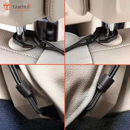 tantra Dual-Pocket Car Mesh Organizer, Backseat Net Bag, Barrier for Pets & Kids Trunk Organizer image 5