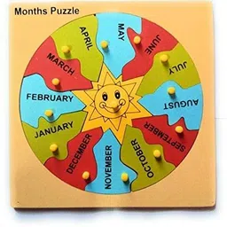 shalafi Learn Months Name Learning Board Puzzle Game Educational Learning Toys For Kids image 5