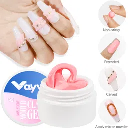 vayve 3D Moulding Nail Art Clay Gel - Non-Sticky, Perfect for Extensions & Designs image 4