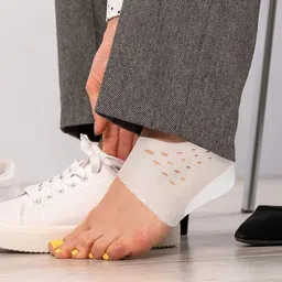 kayru Invisible Height Increase Socks Heel Pads Invisible Non-Slip Heel Support image 4