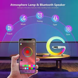 HRK Smart light sound machine, RGB Light, Sunrise Alarm Clock 5 W Bluetooth Party Speaker image 4