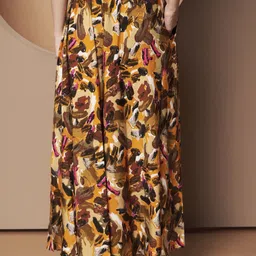 otabu Women Relaxed Brown Polyester Trousers image 2