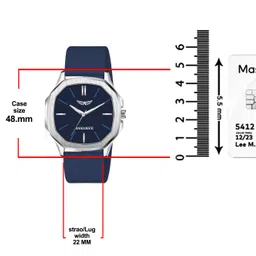 analogue Hexa Series | Smart Watch Strap | 3D Glass | Smart Clip | Soft Silicon | Boys Analog Watch - For Men ANLG-905-BLUE-BLUE image 3