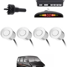 zplus 4White Parking Sensor With LED Display Increased Safety For Car-83 Safety of Passengers/Car One Alarm Kit-1583 Parking Sensor-picture-18