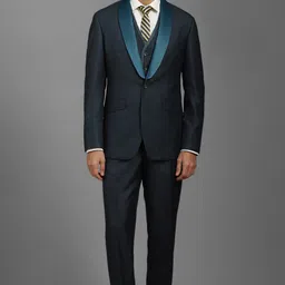 louis philippe Men Three Piece Suit Printed Suit image 1