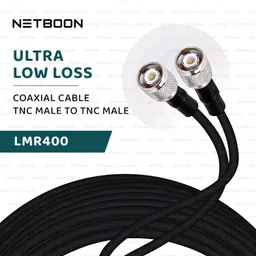 Netboon 20 Meter HLF/LMR400 RF Coaxial Cable Assembly TNC Male to TNC Male Connector For Antenna Amplifier image 2