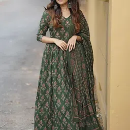 klosia Women Viscose Rayon Kurta Pant Dupatta Set-picture-16