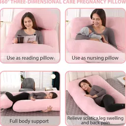 fluffymummy Pregnancy pillow Cotton Solid Pregnancy Pillow Pack of 1-picture-20