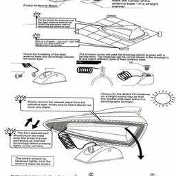 wolkomhome High performance Shark Fin Antenna Blue color Car FM Radio Signal Aerials for Land Rover Defender 2020 Sfin_Blue_Land_Rover_Defender_2020 Satellite Vehicle Antenna image 4