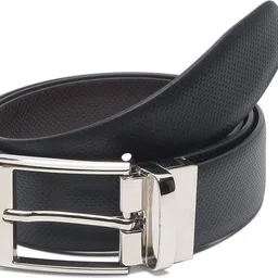 topchi Men Casual Black Synthetic Reversible Belt image 4