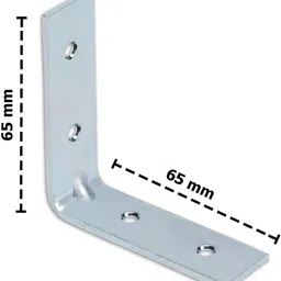 rintl Angle Bracket for Reinforcing Chairs/Tables - Shelf Bracket 65mm 65mm x 65mm Shelf Bracket image 4