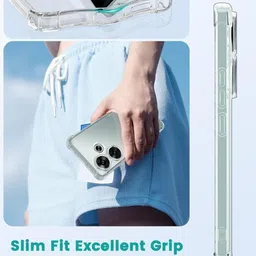 hyd hub Pouch for OPPO A3X 5G, With 360 Degree Protection Crystal Clear Soft TPU + PC Case image 5