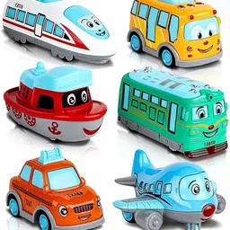 Pull Back 6 in 1 Metal Transport-DZE416-image-81