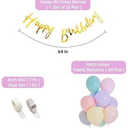 popp fizz and decor Multicolor rubber, foil, latex image 2