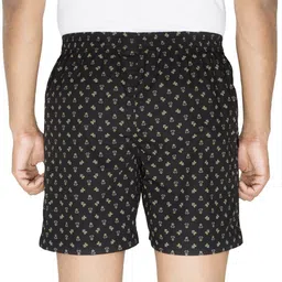 van heusen Men Black Printed Elasticized Waistband Printed Boxer Shorts Printed Men Boxer image 3