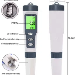 amicisense 3 in 1 TDS Temperature and PH Meter for Drinking Water Monitoring Digital TDS Meter image 2