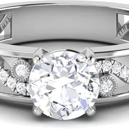 avsar R-3721 14kt Cubic Zirconia Rose Gold ring-picture-27