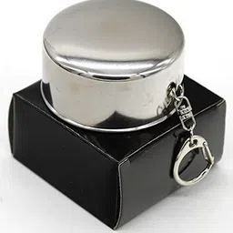 deetya Foldable Glass Compact Portable Folding Steel Travel Mug Glass Water/Juice Glass image 5