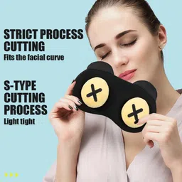 vartin Velvet Cartoon Eye Mask for Yoga Meditation Kids/Adults, Soft and Orthoptic image 4