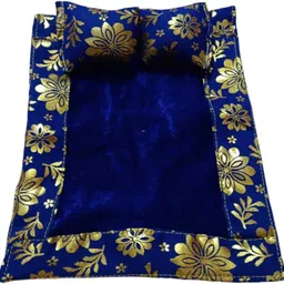 radhay krishna Laddu Gopal Soft Blue Bedding Set Square Dress image 3