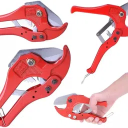 antools Red 42MM Pipe Cutter A 42 mm Pipe Cut PVC Pipe Cutter 42 mm Efficiently Cuts PVC and Rubber Pipe Cutter image 5