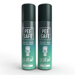 Pee Safe Toilet Seat Sanitizer Spray (75ml - Pack Of 2) - Mint| Reduces The Risk Of UTI & Other Infections | Kills 99.9% Germs & Travel Friendly | Anti Odour, Deodorizer-image-41