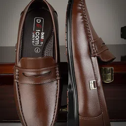 action Lightweight | Comfortable | Trendy | Daily Wear | Synthetic Leather Loafers For Men-picture-27