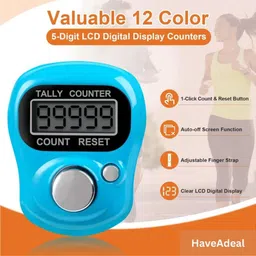 luxurium decor Mini Finger Ring Counter – Digital Mantra Jap & Event Counting Tool Digital Tally Counter image 4